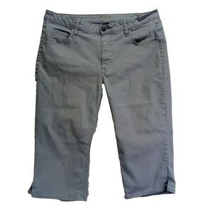 Riders by Lee Denim Capri‎ Pants Womens 18M (36) Gray Stretch Cotton Blend